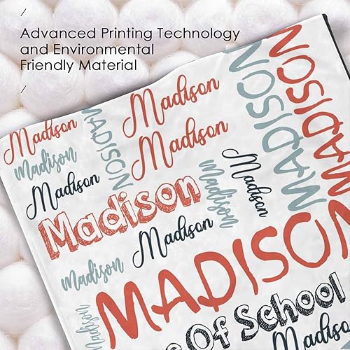 Miniatura 5 de Caisuedawn Manta de graduación personalizada, regalos de graduación 2023, mantas de graduación personalizadas con nombre, texto, regalos de