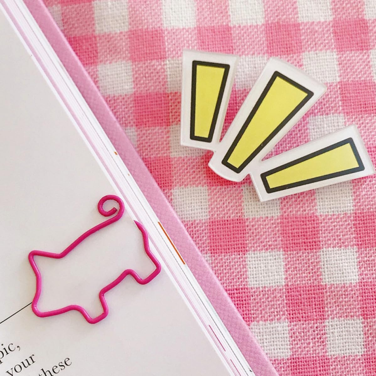 20pcs Pig Paper Clips Creative Metal for Office Document Organization image 2