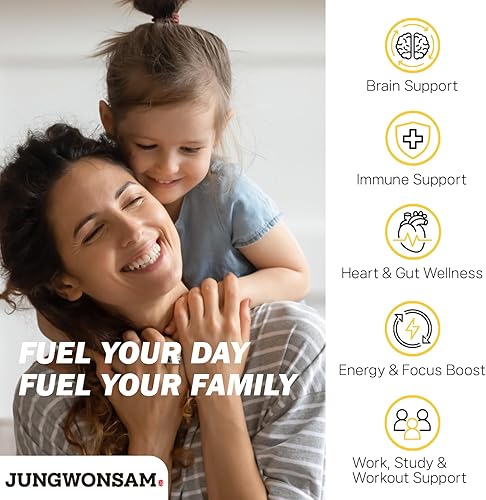 Miniatura 8 de Extracto de ginseng rojo coreano de 6 años y miel real  100 barras  Sabor dulce  70 mg de ginseng, 15% miel australiana  Energía, enfoque, fatiga,