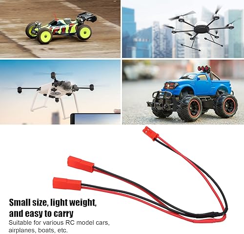Miniatura 3 de RC JST - Cable conector de enchufe JST, cable portátil JST macho hembra Y 1 hembra a 2 macho adaptador paralelo cable para coche RC avión y barcos