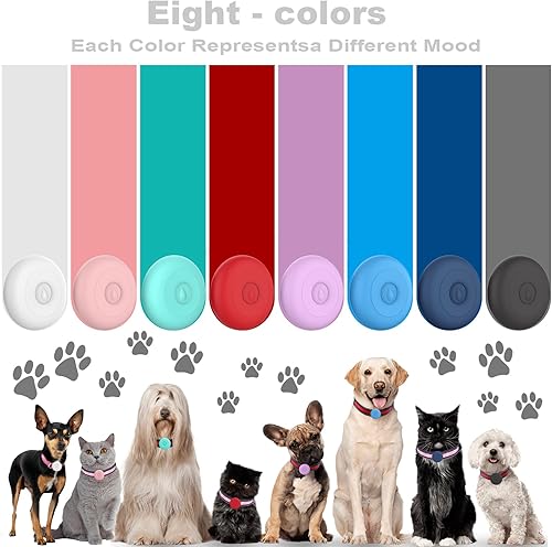 Miniatura 6 de Airtag - Soporte impermeable para collar de perro, funda de silicona oculta impermeable para Airtag para rastreador GPS de mascotas, gatos, perros,