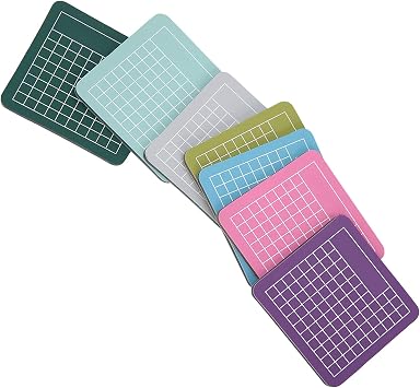 Self Healing Cutting Mat 7Pcs Colorful Mini Craft Cutting Board Durable Multipurpose Cutting Surface for Paper Crafts DIY Projects Sewing Quilting 6x6cm 7 Colors Set