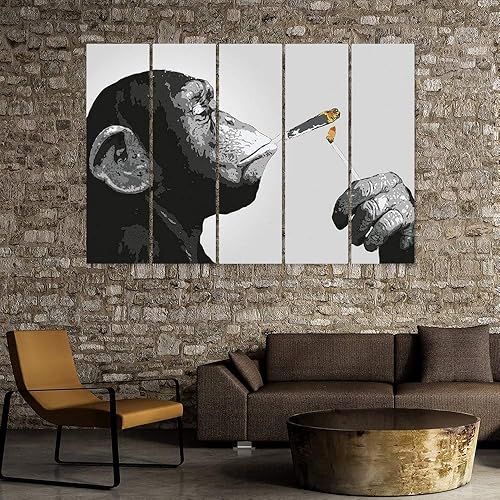 Miniatura 16 de Banksy Graffiti Street Art Colecciones de lienzos de arte callejero. Listo para colgar. Fabricado en Estados Unidos #4#5