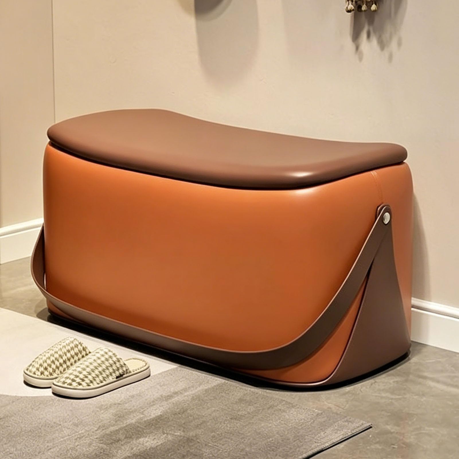 Bancs de rangement entrée : meuble caché avec siège doux et coffre de rangement anti-poussière