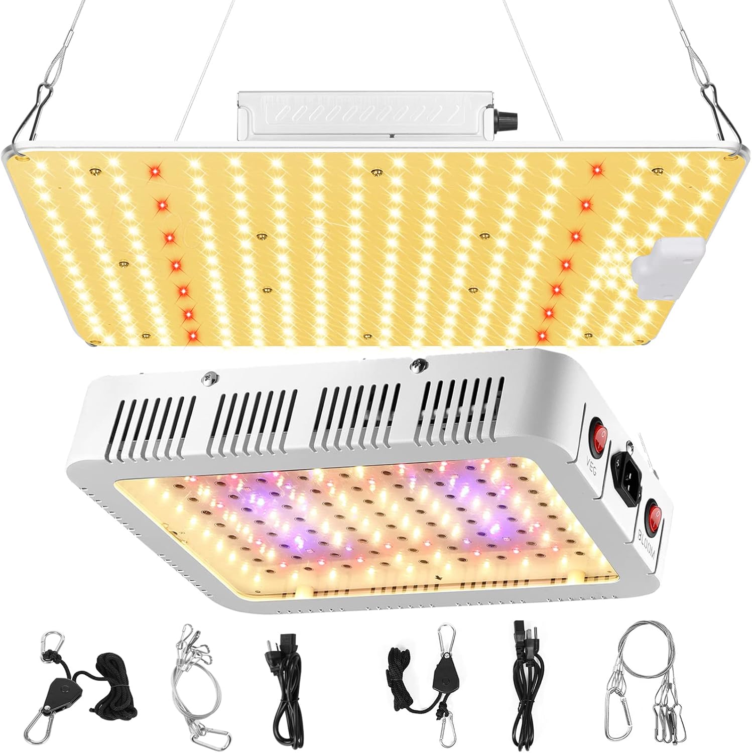 Aidyu LED Grow Light 1500W and 1000W Full Spectrum Growing Lamps for Indoor