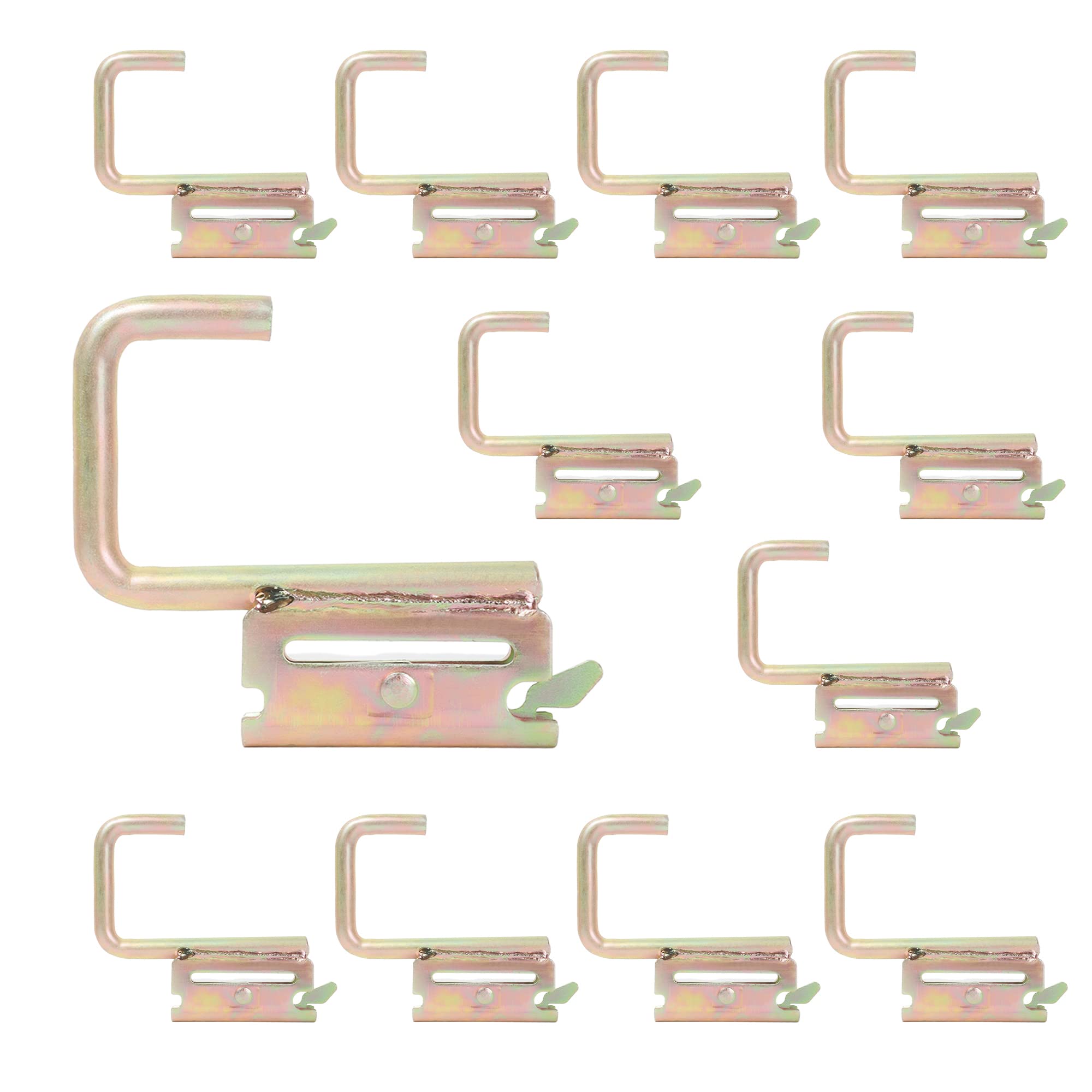 Track J Hook E Track Accessories for Enclosed Trailer,Workshop & Garage,Maximum Load 1200 Pounds-12PACK