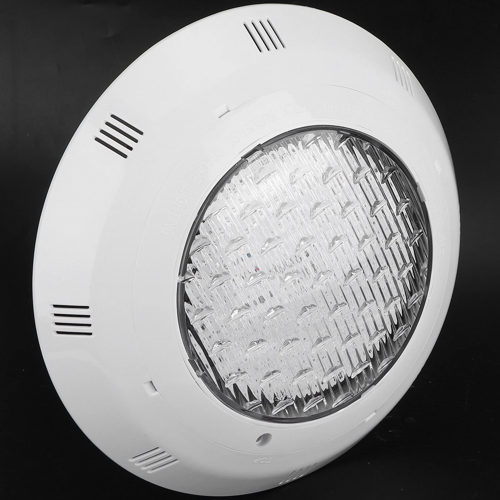 Aramox LED-Poolleuchte, Wandmontage, Unterwasserlampe, AC12 V, 18 W, 1800 Lm, mit SMD2835-PC-Gehäuse, IP68, Weißes Licht für Schwimmbäder, Aquarien, Brunnen, Teiche (25W)