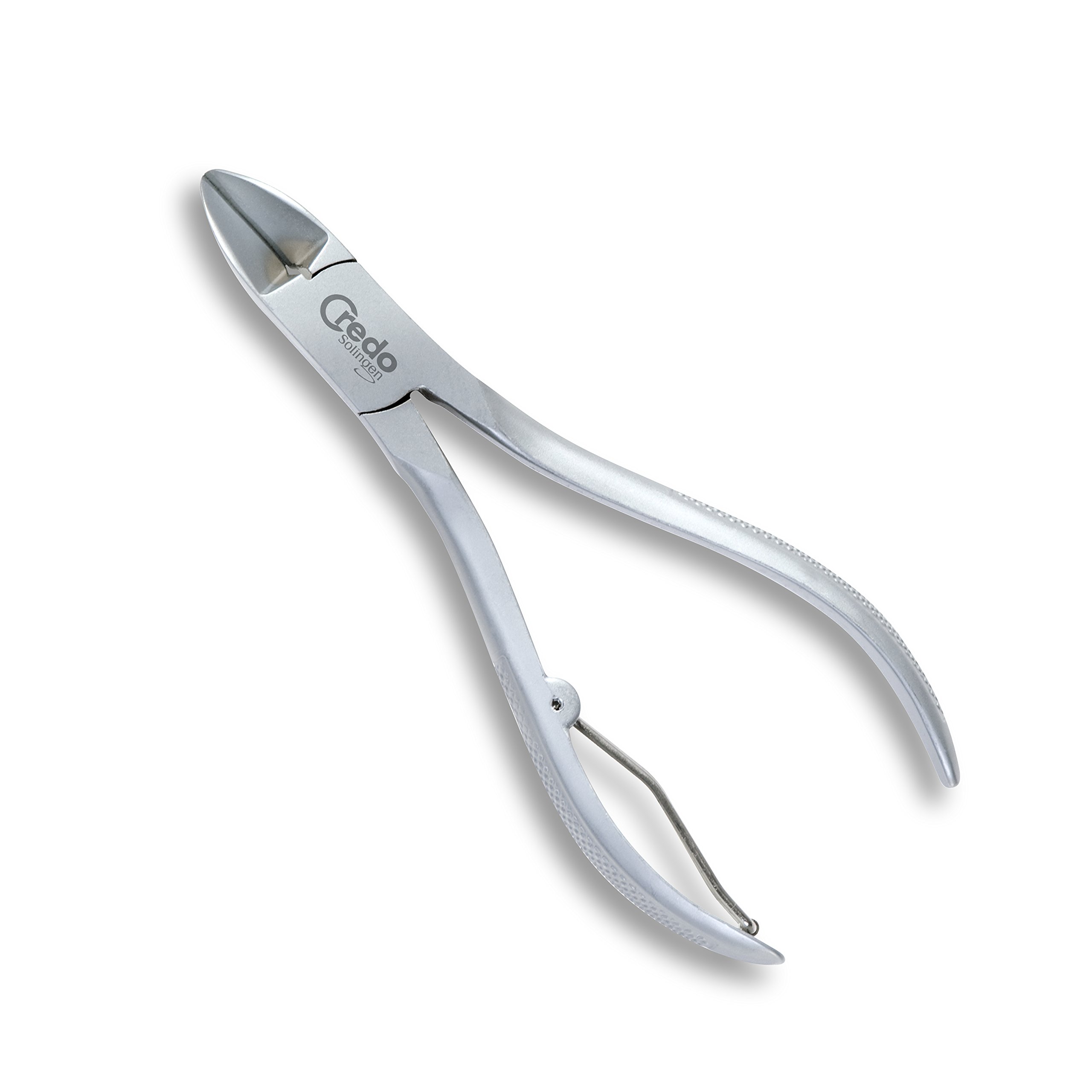 CredoSolingen Nail Clippers 12 cm rounded Points, Matt Chrome
