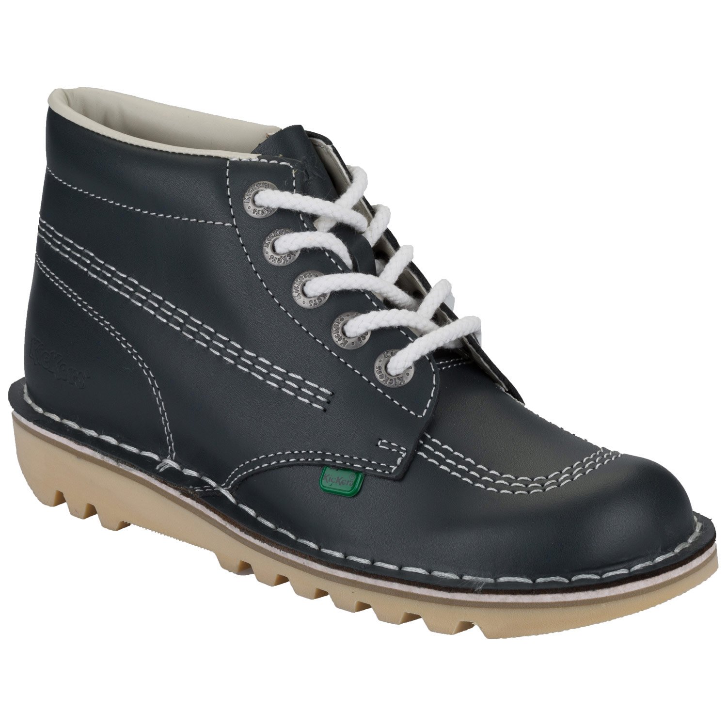 Kickers Women's Kick Hi Classic Ankle Boots | Extra Comfortable | Added Durability | Premium Quality, Blue, 4 UK