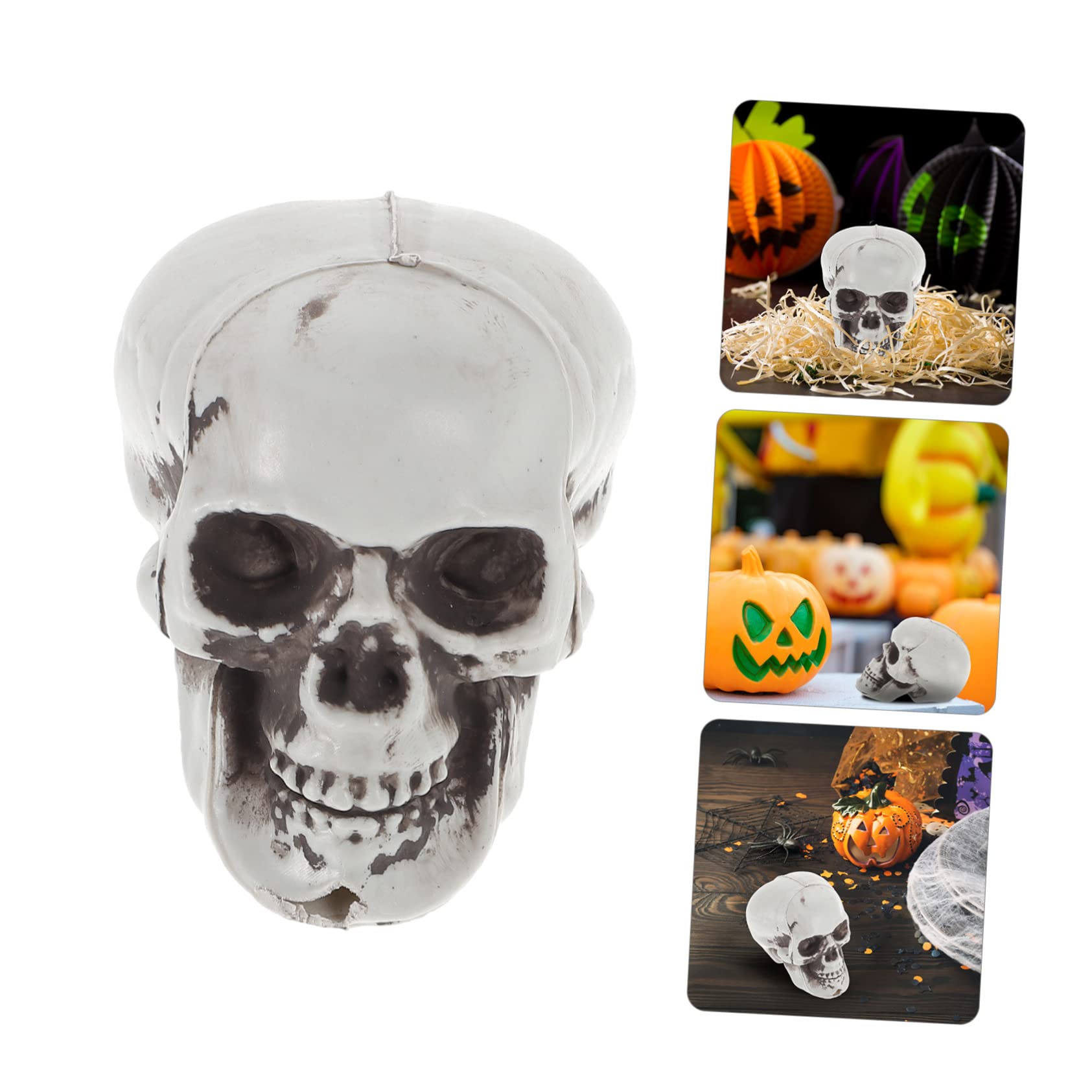 VALICLUD 54 STK Spielzeug Halloween-Party-Foto-stütze Party-deko-Accessoire Spukhausdekoration -tischdekoration Halloween-partydekoration Spukhaus-Requisite Partybedarf Schädel