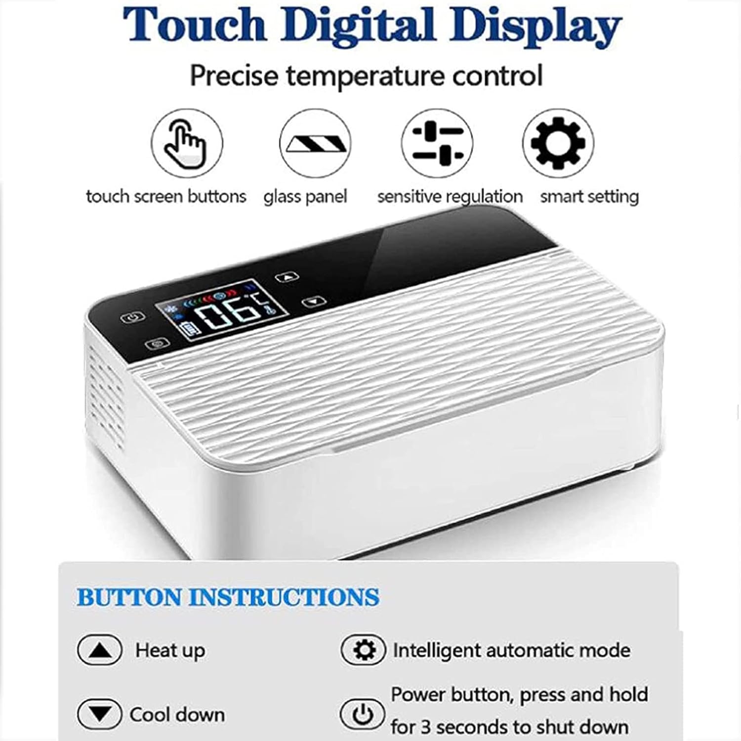 Insulin Cold Box,Mini Refrigerator,Portable Insulin Cooler Box,Mini Refrigerator for Keeping Diabetes Cooler 0-18 ℃ Adjustable,Dualcoreversion-triplebattery