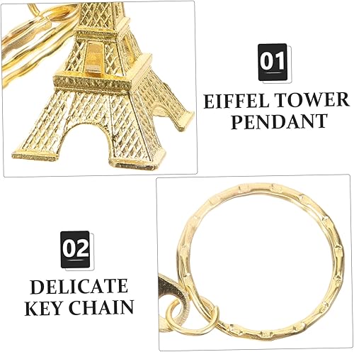 Miniatura 6 de Gadpiparty 12 llaveros de la Torre Eiffel, regalos para niños y niñas, recuerdo de fiesta de cumpleaños, Torre Eiffel de París, llaveros retro