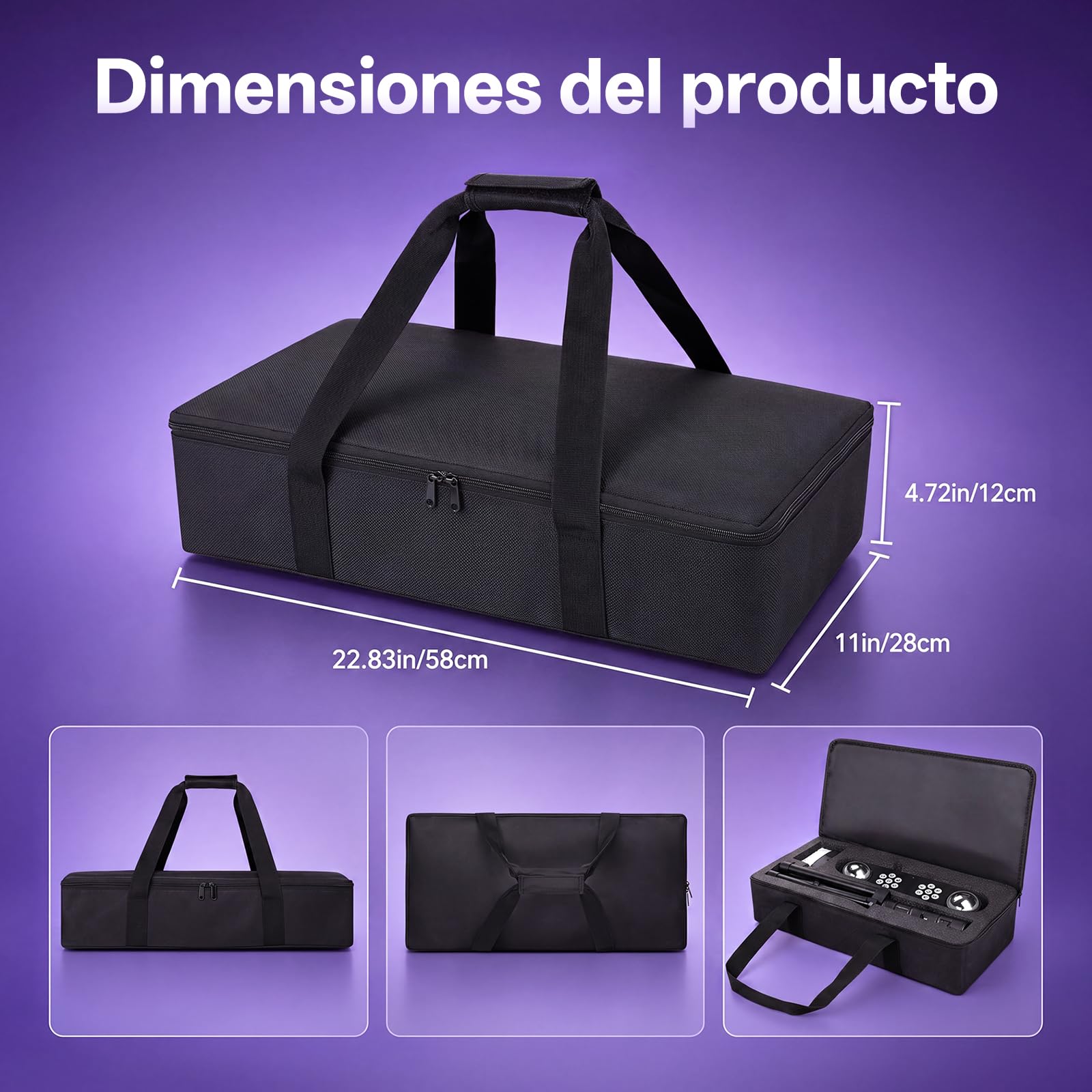 Luz De Discoteca 4 En 1 Con Soporte, Bolas De Discoteca, Luces Par y Mando a Distancia,Sistema De Iluminación De Escenario Con Sonido Activado, y Bolsa De Transporte,Para Bar, Mudanza, Boda, Halloween