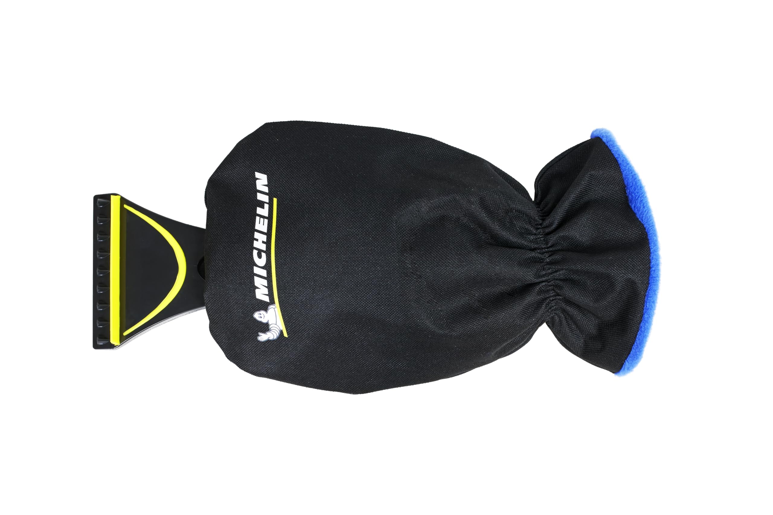 MICHELIN Skrobaczka do lodu z rękawicą, skrobaczka do lodu z wodoszczelną rękawicą, unisex, czarna/żółta