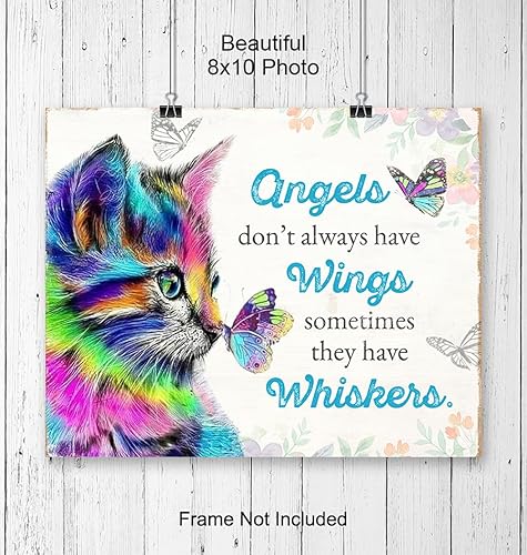 Miniatura 4 de Cat Mom Cat Stuff - Inspirational Wall Decor - Home Decor for Women - positive Quotes Wall Decoration, Cute Kitty Art Poster - Little Girls Room
