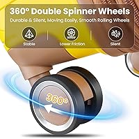 Vista 28 de Merax Equipaje, maleta extensible rígida con ruedas giratorias ligeras, Negro -, 40/48/52