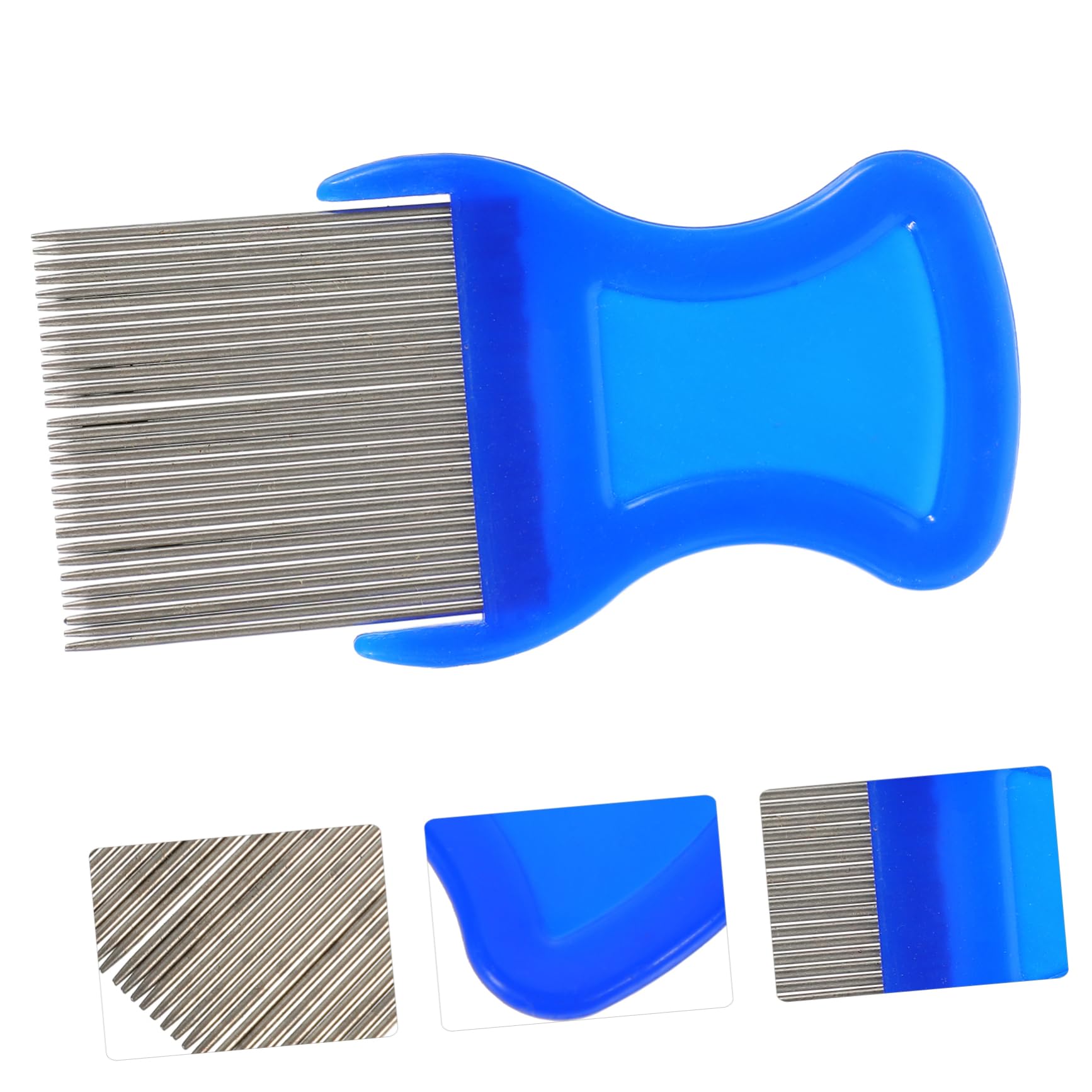 SUPVOX Efficient Pet Grooming Stainless Steel Comb Hair Egg Easy to Use for Dogs Cats Close Spacing Random Color