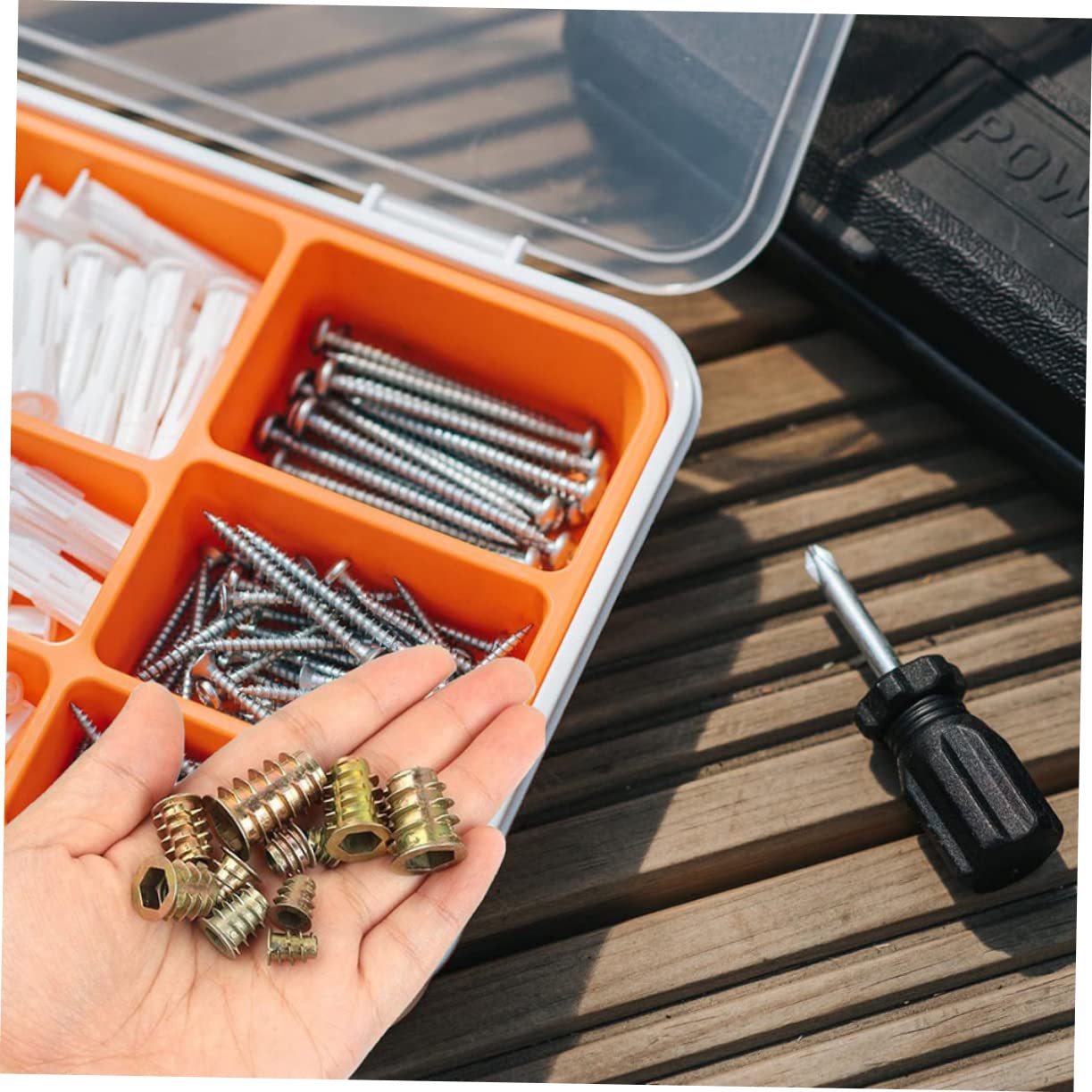 Veemoon 460Pcs Threaded Inserts for Wood Furniture Nuts Easy to Install Socket Nut Fasteners Fixing Hardware for Chairs and Beds