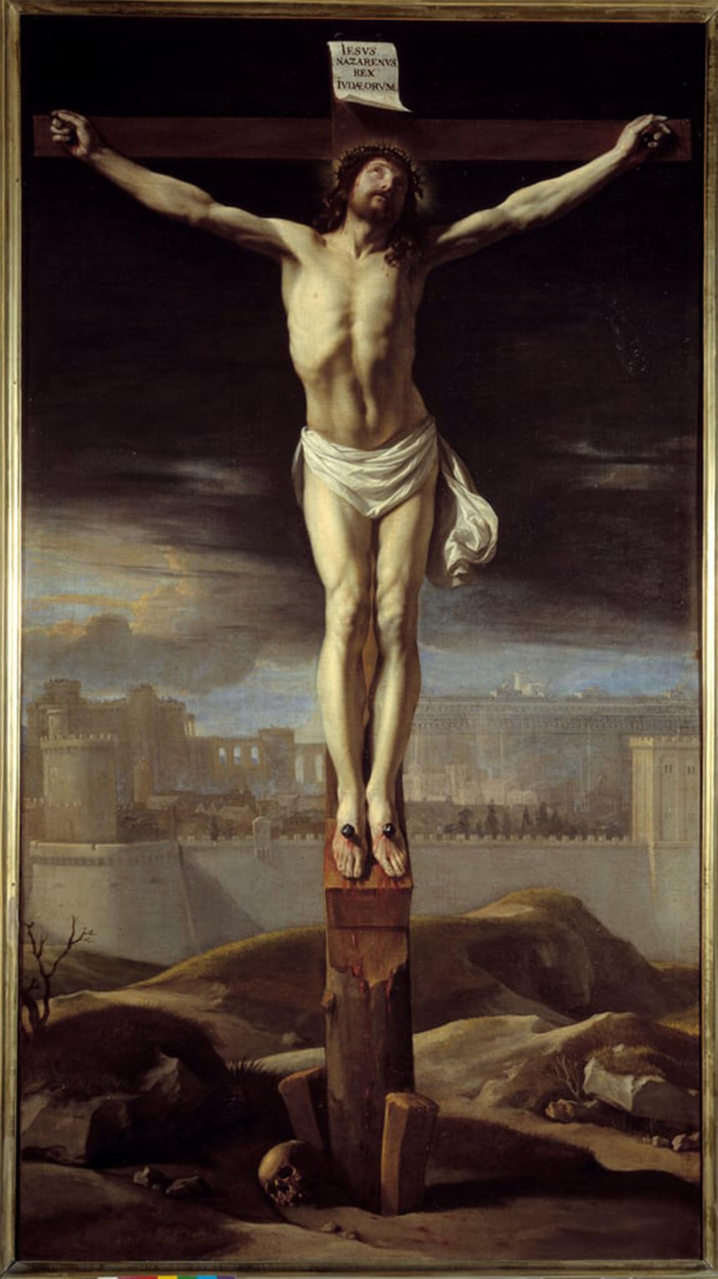 SERENDIPITP Vintage Picture Print on Canvas Wall Art Poster Christ on the Cross by Philippe De Champaigne Artwork Print Poster for Wall Decor 60x90cm