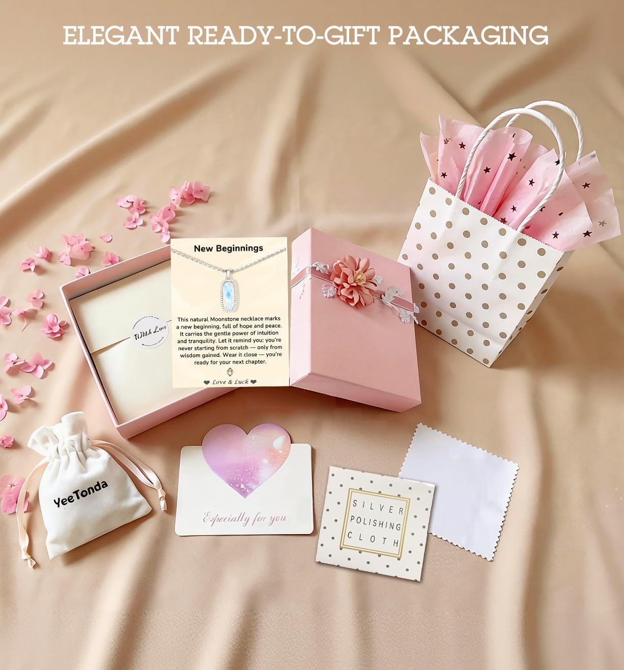 Natural Gemstone New Beginnings Graduation 925 Sterling Silver Plated with 18K Gold Protection Necklace for Women - Image 6