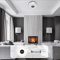 Vista 4 de Paquete de 3 detectores de alarma combinados de humo y monóxido de carbono alimentado por batería, detector de humo detector de monóxido de carbono