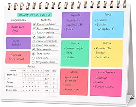 Agenda Visual de Produtividade e Planejamento Semanal com Espaço para Tarefas, Prioridades e Anotações