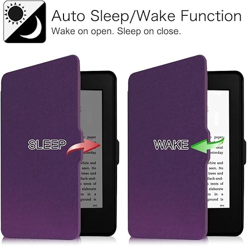 Vista 61 de Funda para Kindle Paperwhite Fintie SmartShell Negro