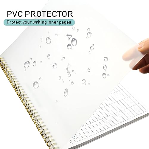 Miniatura 3 de Bloc de notas de registro de actividades, libro de registro de actividades en espiral para trabajo empresarial con lista de verificación,