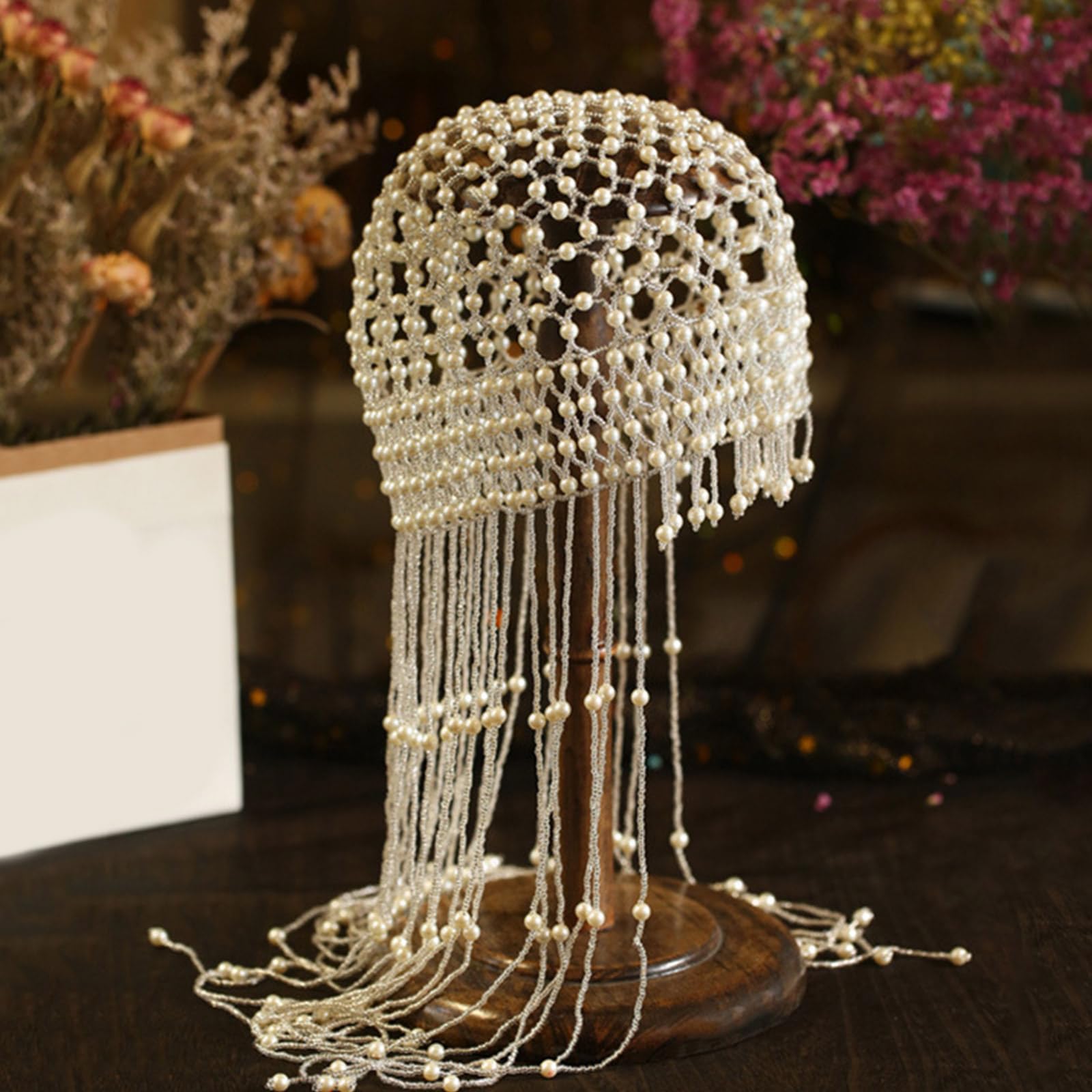 Fascia per capelli con perline e frange lunghe, accessorio unico per capelli per feste e matrimoni, migliora il tuo personale