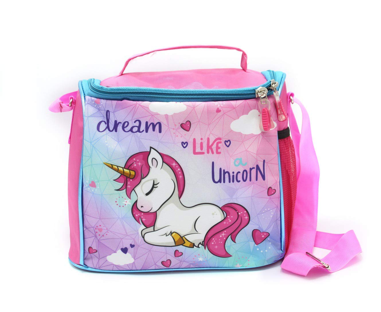 Prisma Collection Kids Polyester Dream Like Unicorn Tiffin Bag (Multicolour) n Others cheractor as per Available-picture-49