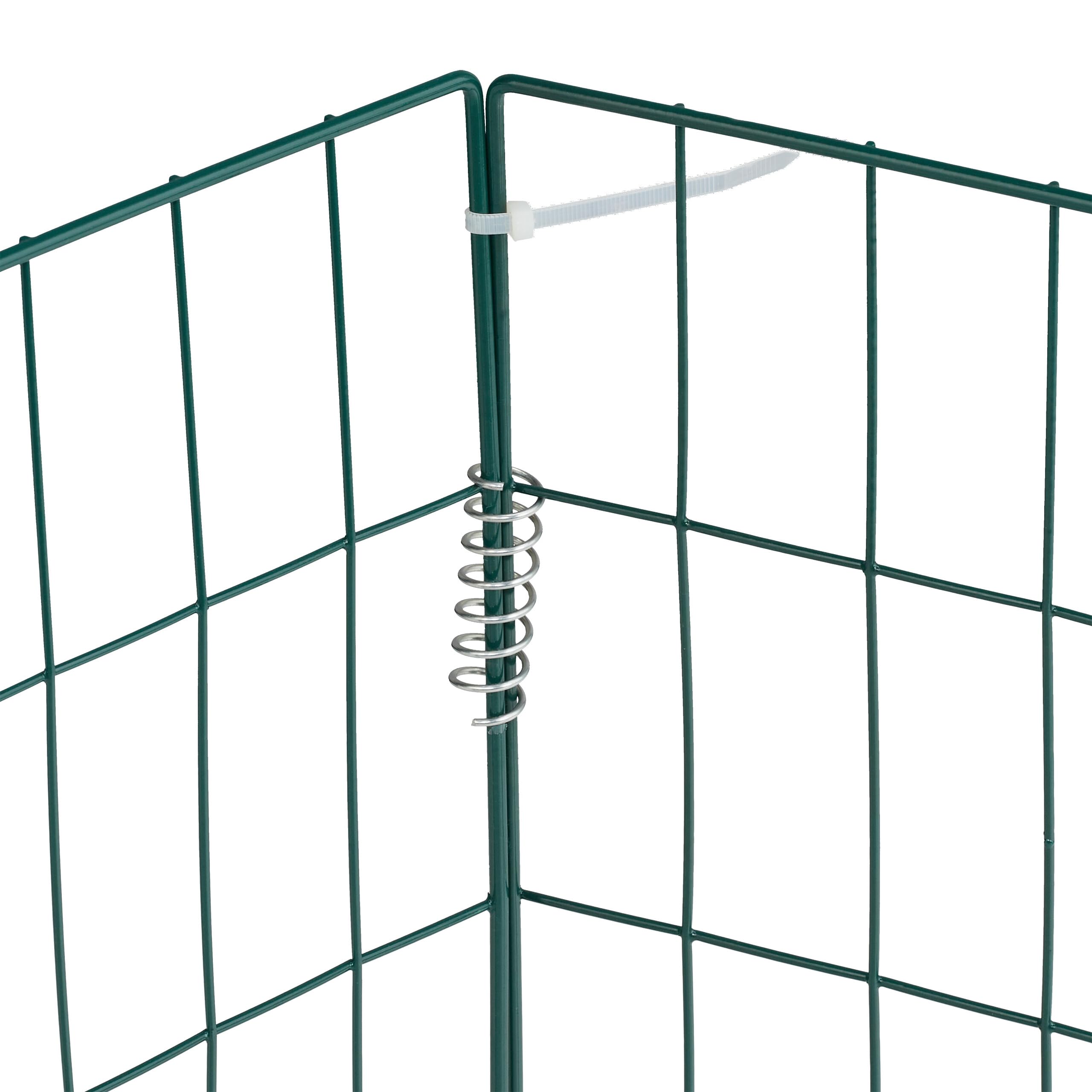 Relaxdays Compostiera in Acciaio, Set da 2 Contenitori da Giardino per Compost, HLP: 70 x 90 x 90 cm, 560 Litri, Verde