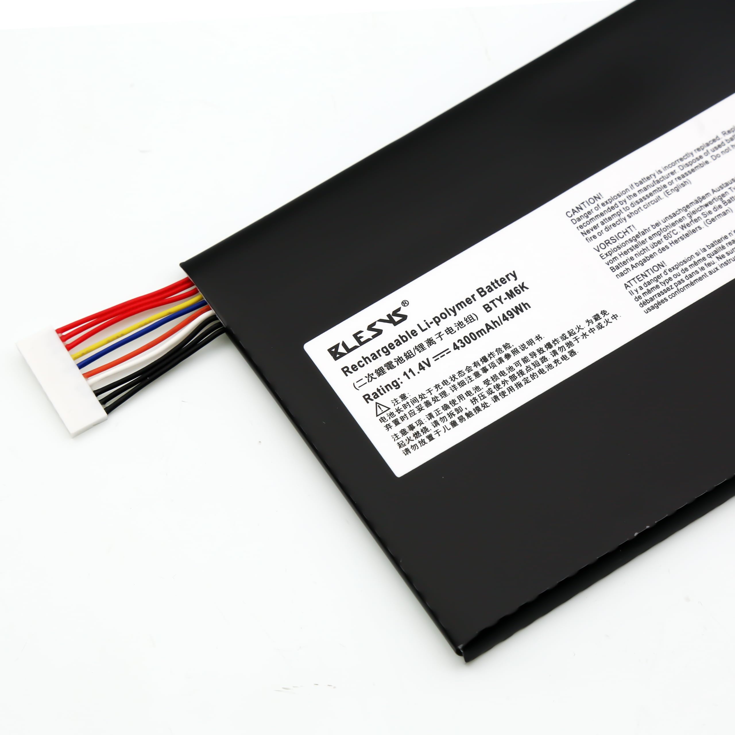 BLESYS BTY-M6K Batterie pour MSI GF65 GF75 Thin | pour MSI GF65 GF75 Thin