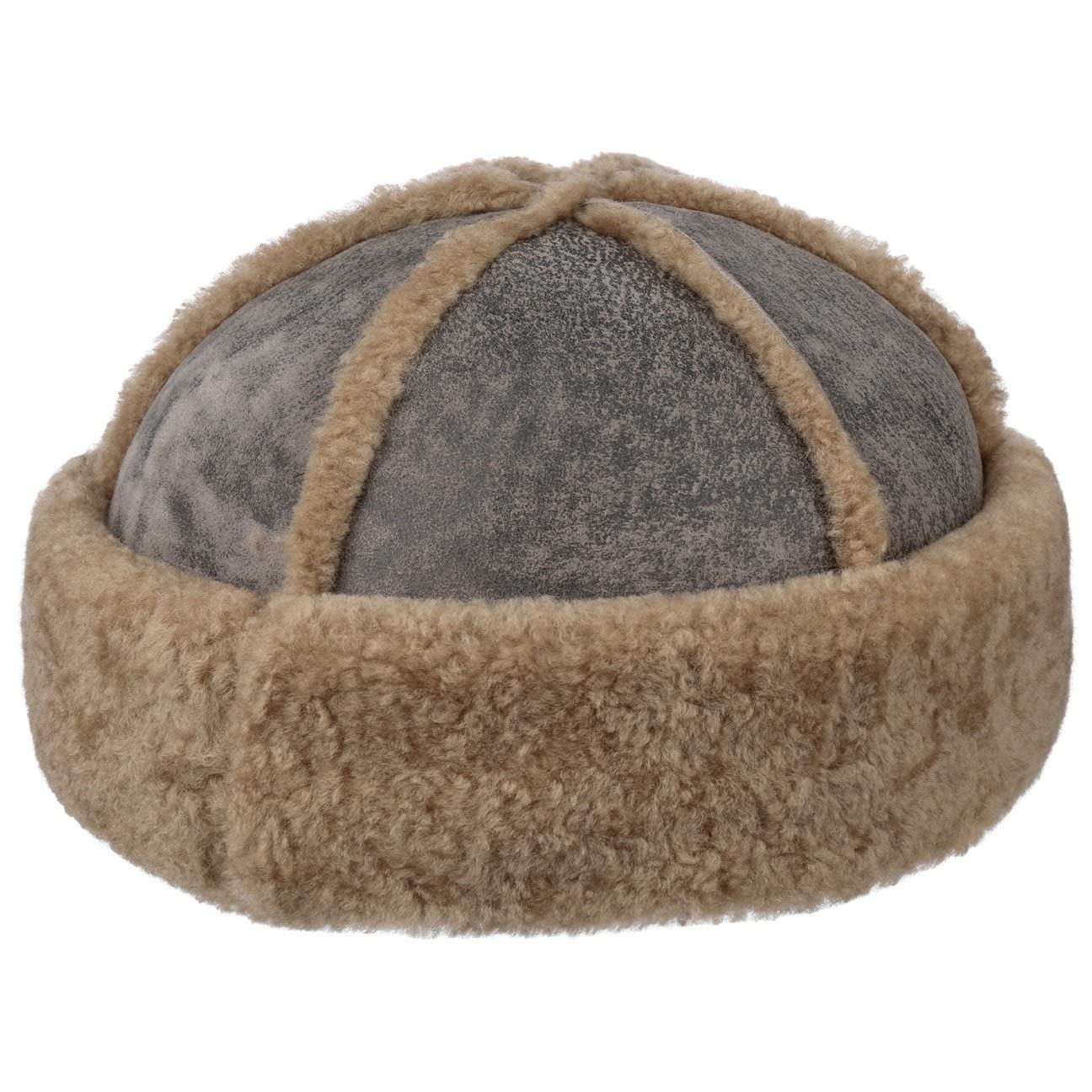 Stetson Lambskin Docker Wendemütze - Reversible Leder-Dockercap - Unisex- Design - Made in Germany - Schafleder - Wärmend - Herbst/Winter