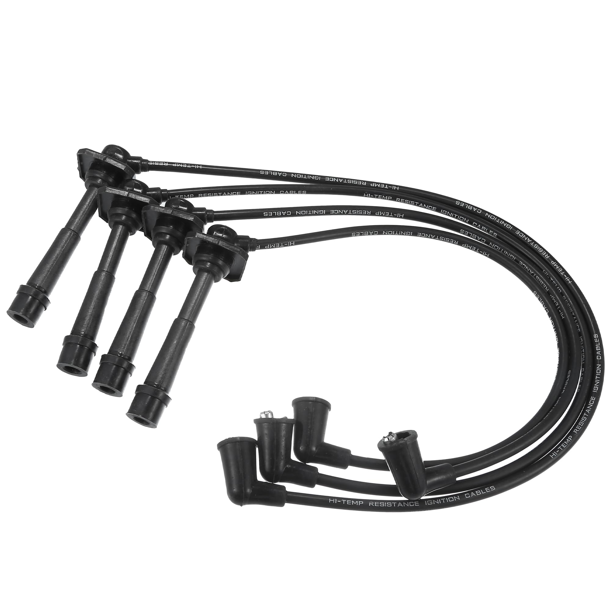 ACROPIX Car Spark Plug Coil Wires Ignition Coil Harness Cable 7mm Fit for Mazda 626 IV 1.8 1.8i 2.0i MX 6 2.0 No.FP1318140B - Pack of 4