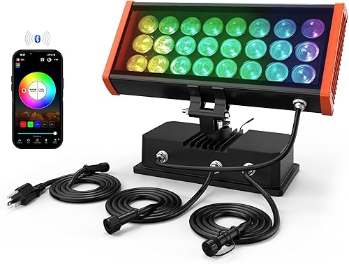 Miniatura 1 de Luz LED inteligente para arandela de pared, enlazable 168 W, RGBCW, millones de colores cambiantes, control de aplicación, para interiores y