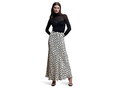 MANGO Circle Skirt (Off-White) Women