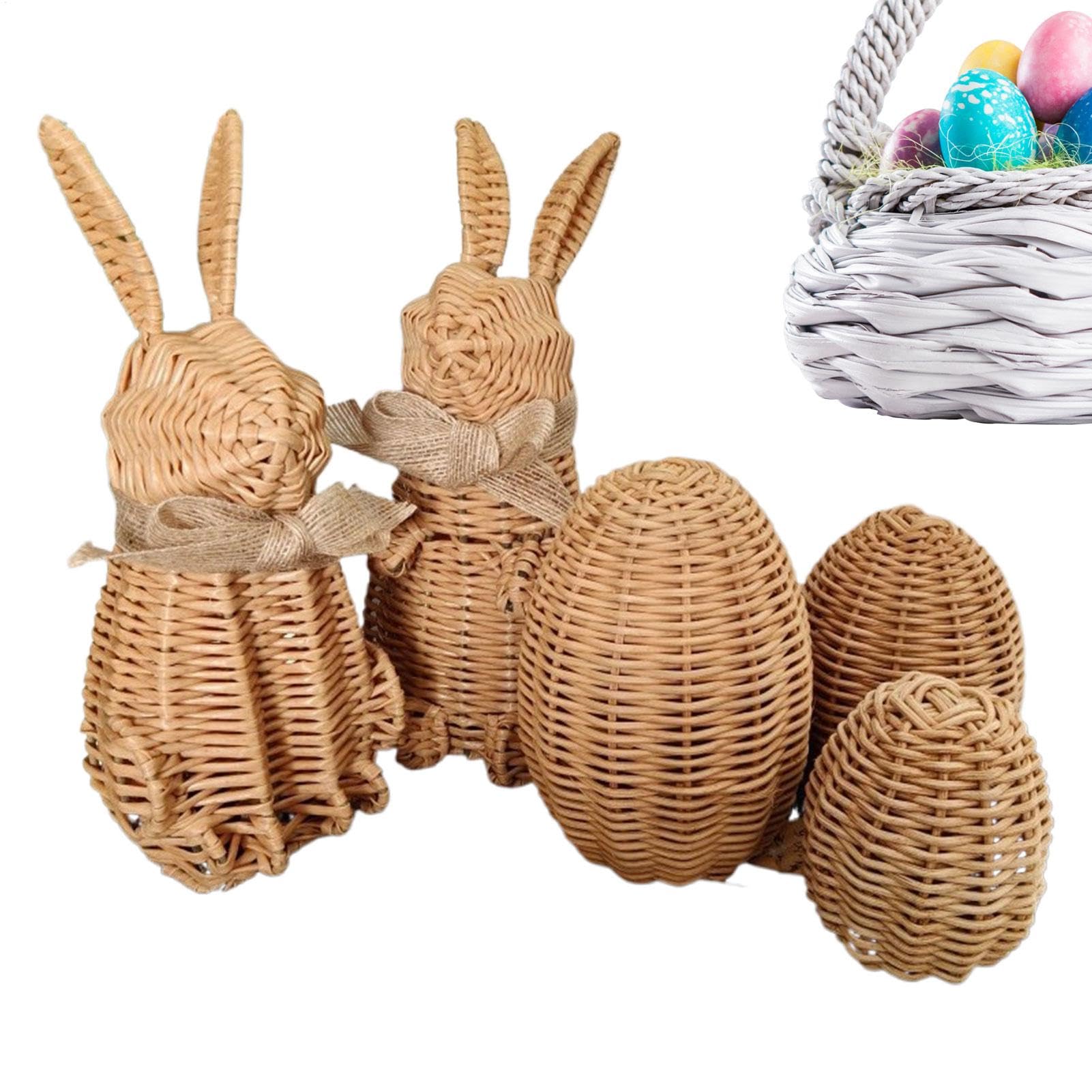 Decoraciones de conejitos Tejidos de Pascua,Decoración de Pascua de