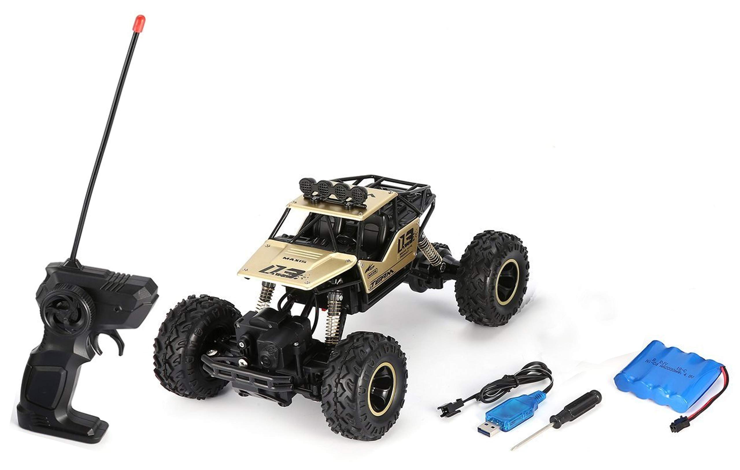 Magicwand 1:16 Scale Rechargeable 2.4 Ghz 4 Wheel Drive Alloy Metal Rock Monster (B07L2CFC3D) Amazon Price History, Amazon Price Tracker