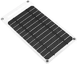 Carregador solar monocristalino USB de 10 W, painel solar de alta eficiência para carregar telefones, tablets, carregadores portáteis e muito mais, solução portátil para uso externo