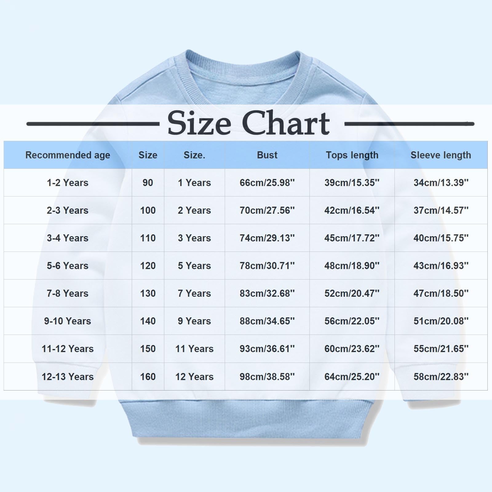 HAOLEI Sudadera Niña Sin Capucha,Casual Cuello Redondo Sudadera Manga Larga para Niños y Niñas Color Sólido Jersey Adolescente Sueltos Cómodo Camisetas de Algodón Básico Pullover Top 1-13 Años
