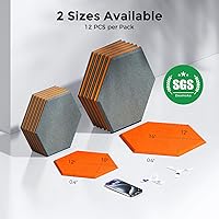 Vista 7 de Self-Adhesive Acoustic Panels [390 lbs/yd³ Ultra-High Density], 2nd Generation Sound Absorbing Panel, Professional Level Sound Panel, Polyester