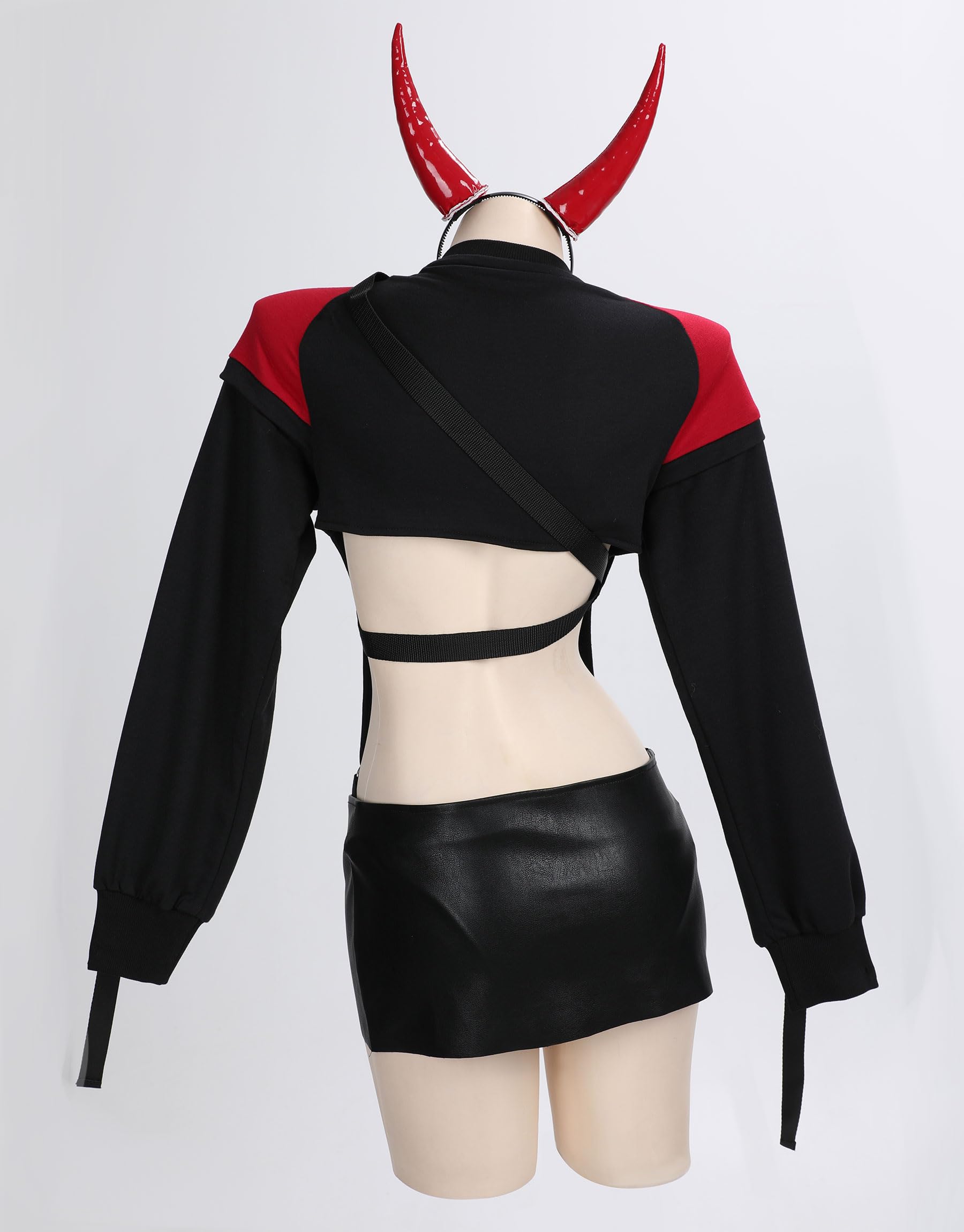 MEOWCOS midnight devil Biker-style Lingerie Set Gothic Dark Style Lingerie