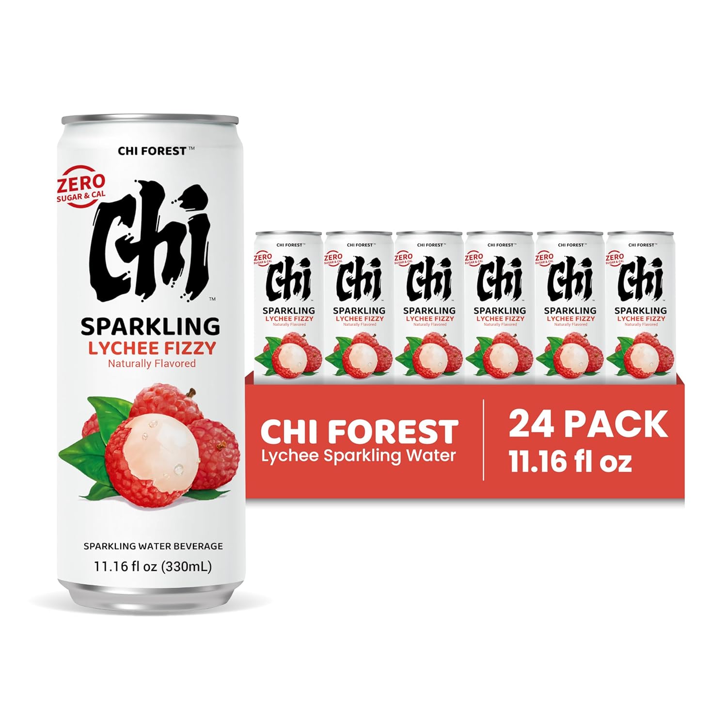 CHI FOREST Lychee Fizzy Sparkling Water (11.16 oz* 24) - Image 4
