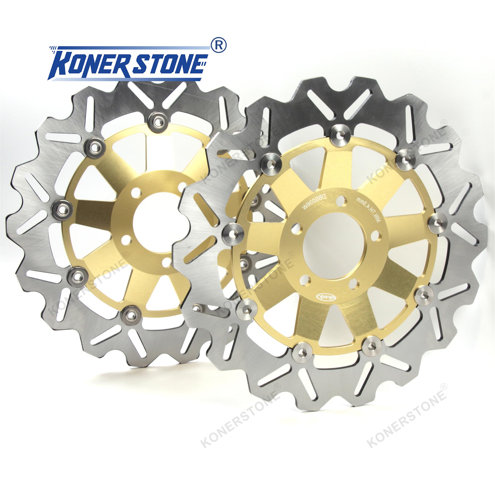 Disco Dischi Freno Anteriore Posteriore Rotore per KAWASAKI Z1000 2003-2006 Disks Accessori per motori Z 1000 2004 2005 Oro Z750 Z750S Ninja ZX6R