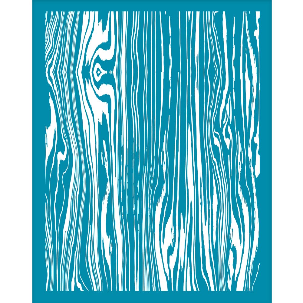 OLYCRAFT 10x12.7cm Silk Screen for Polymer Clay Wood Grain Clay Stencils Reusable Stencil Silk Screen Printing Stencils Non-Adhesive Mesh Transfer for Polymer Clay Earrings Jewelry Making
