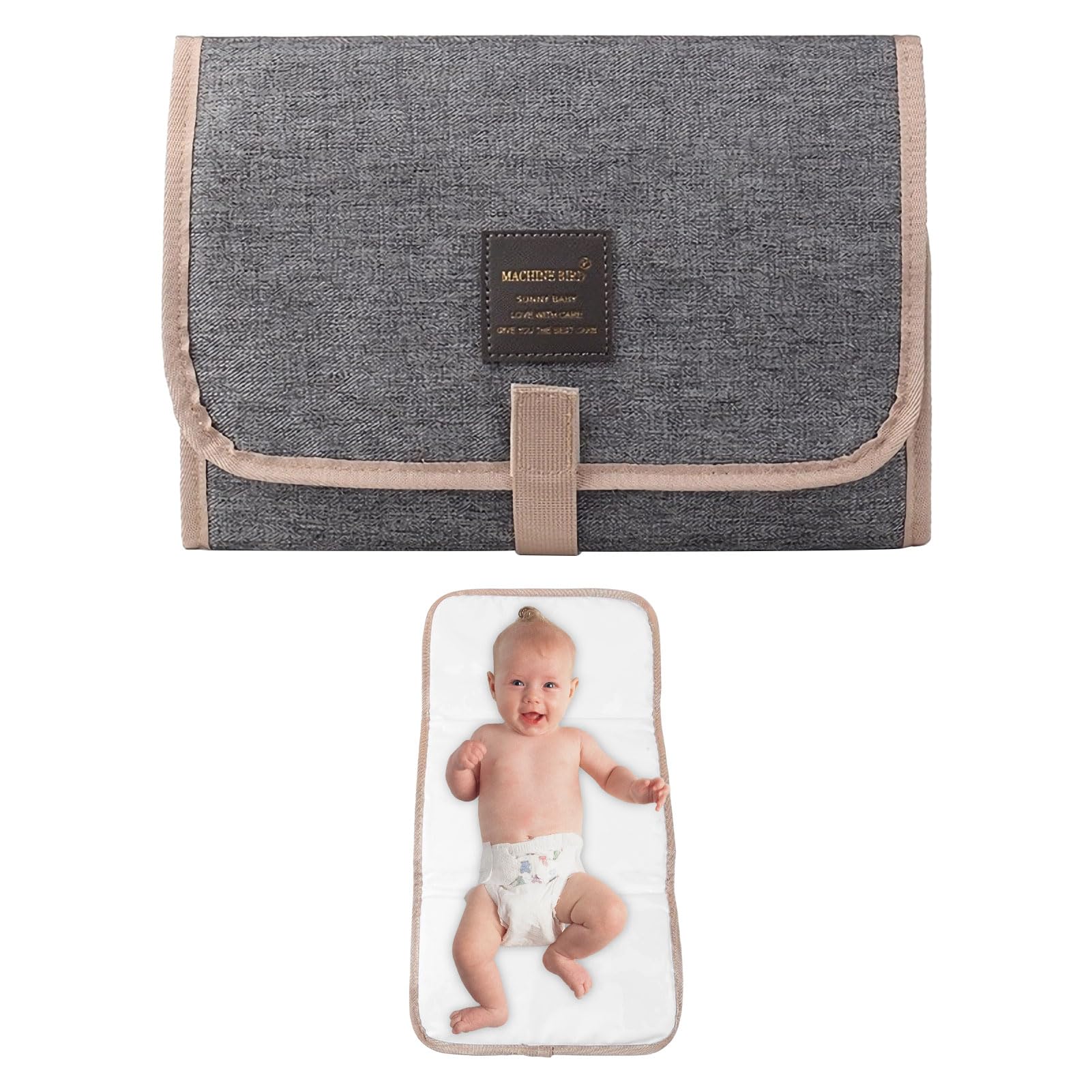 Travel Changing Mat,Foldable Changing Mat,Waterproof & Portable Changing Mats for Travel,Home,Outdoor,Baby Changing Pad