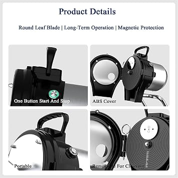Commercial Food Processor, Electric Vegetable Cutting Machine, 150W Low Power, 6000RPM High Speed, Detachable for Easy Cleaning, Ideal for Restaurants and Kitchens