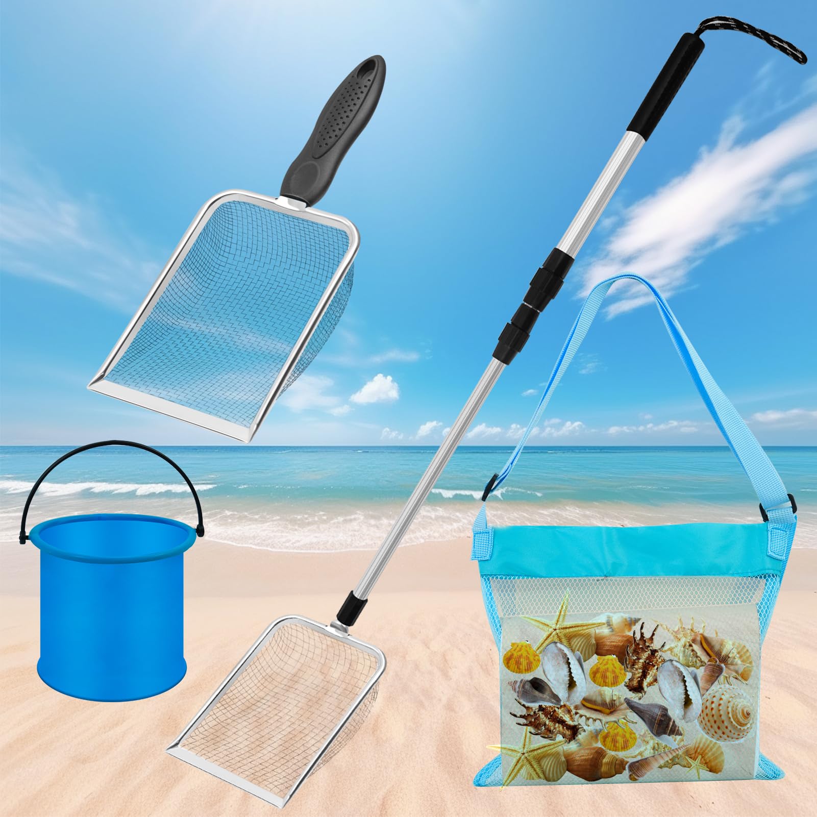 Amazon.com: 4pcs Shelling Scooper Tools for Beach, Adjustable