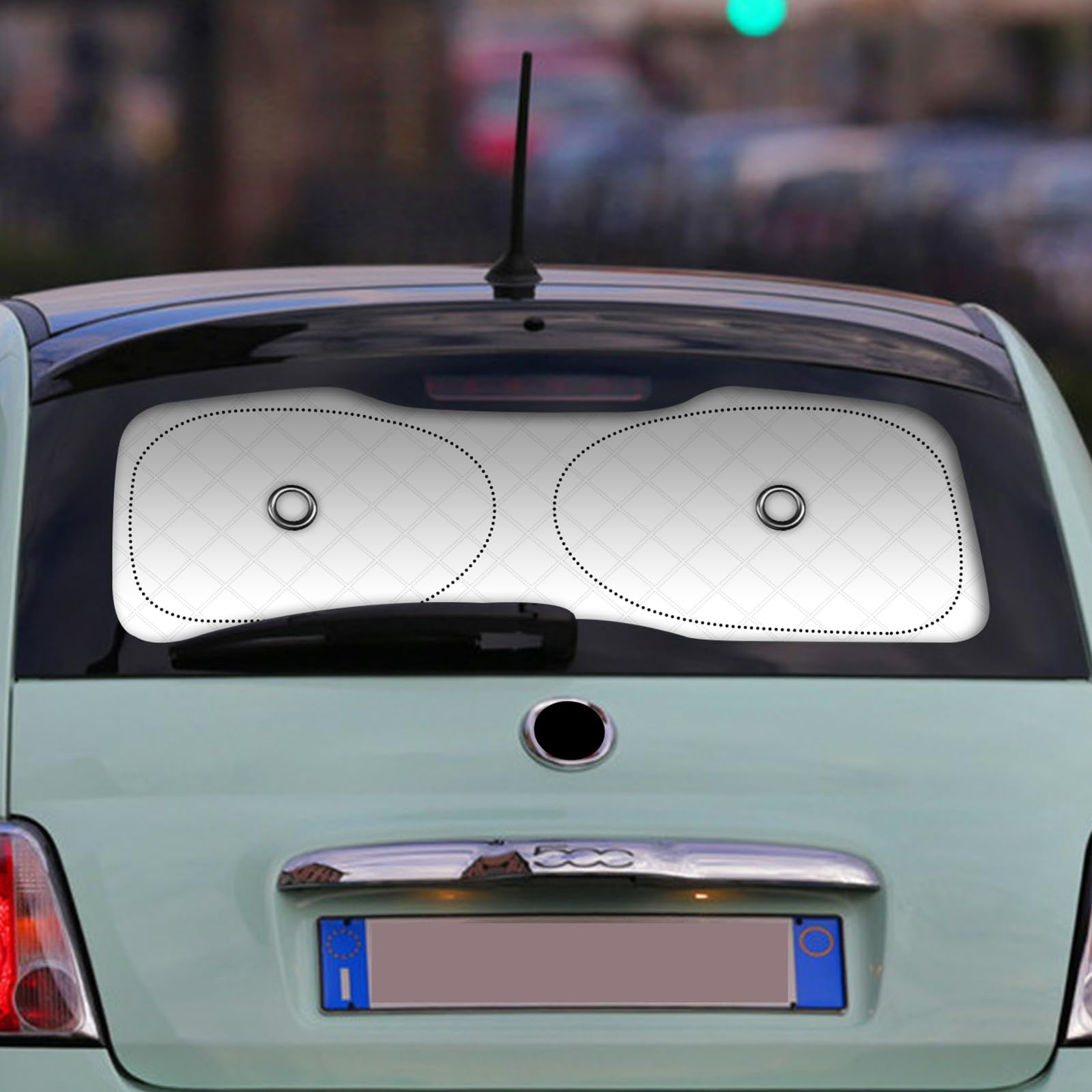 アバルト 500c 595c FIAT500c 後席ウインドディフレクター