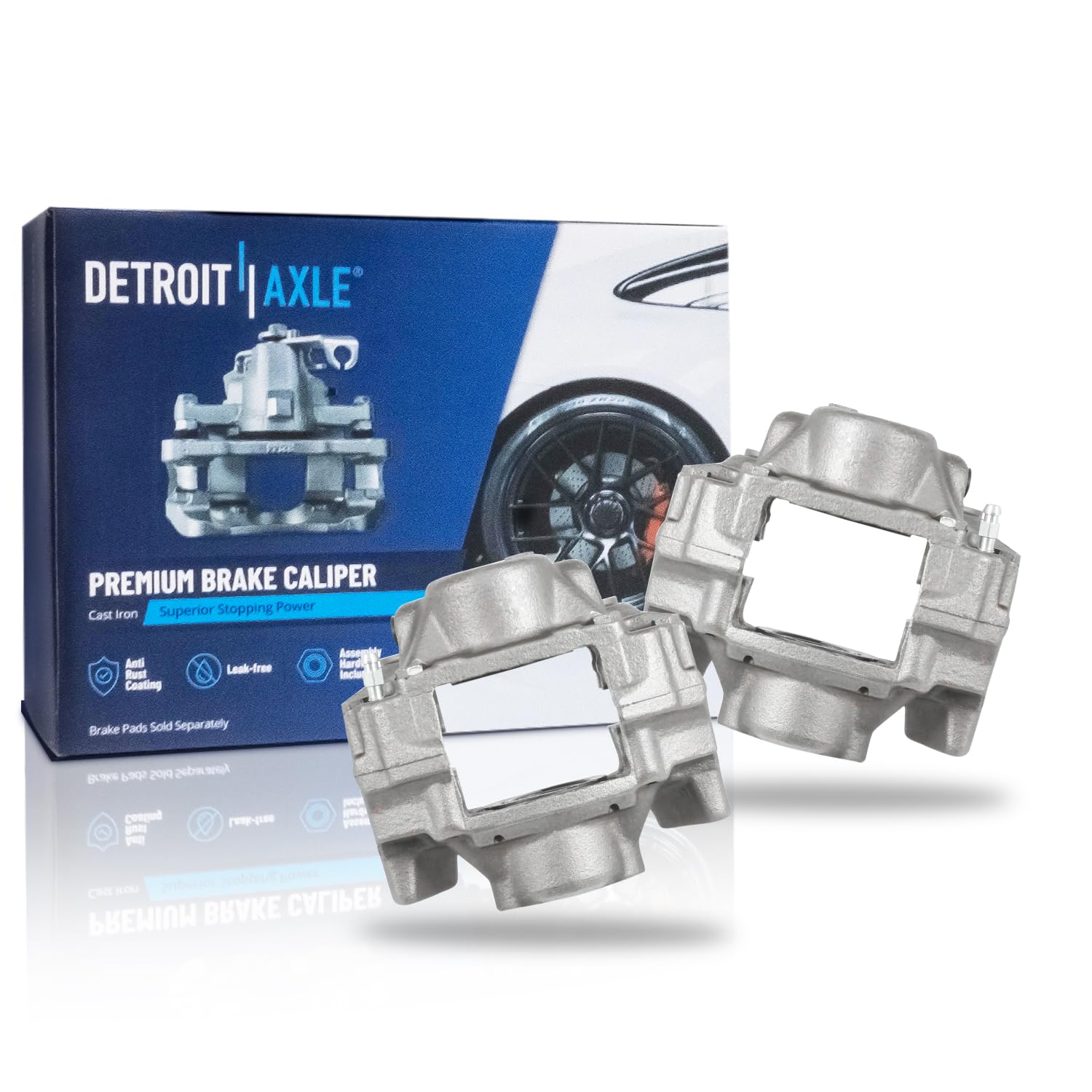 Detroit Axle - 2pc Rear Brake Calipers for 1997-2000 Cadillac Catera, Disc